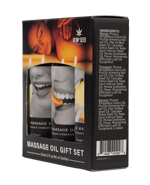 Earthly Body Earthly Body Edible Massage Oil Gift Set - 2 oz (Banana - Image 2