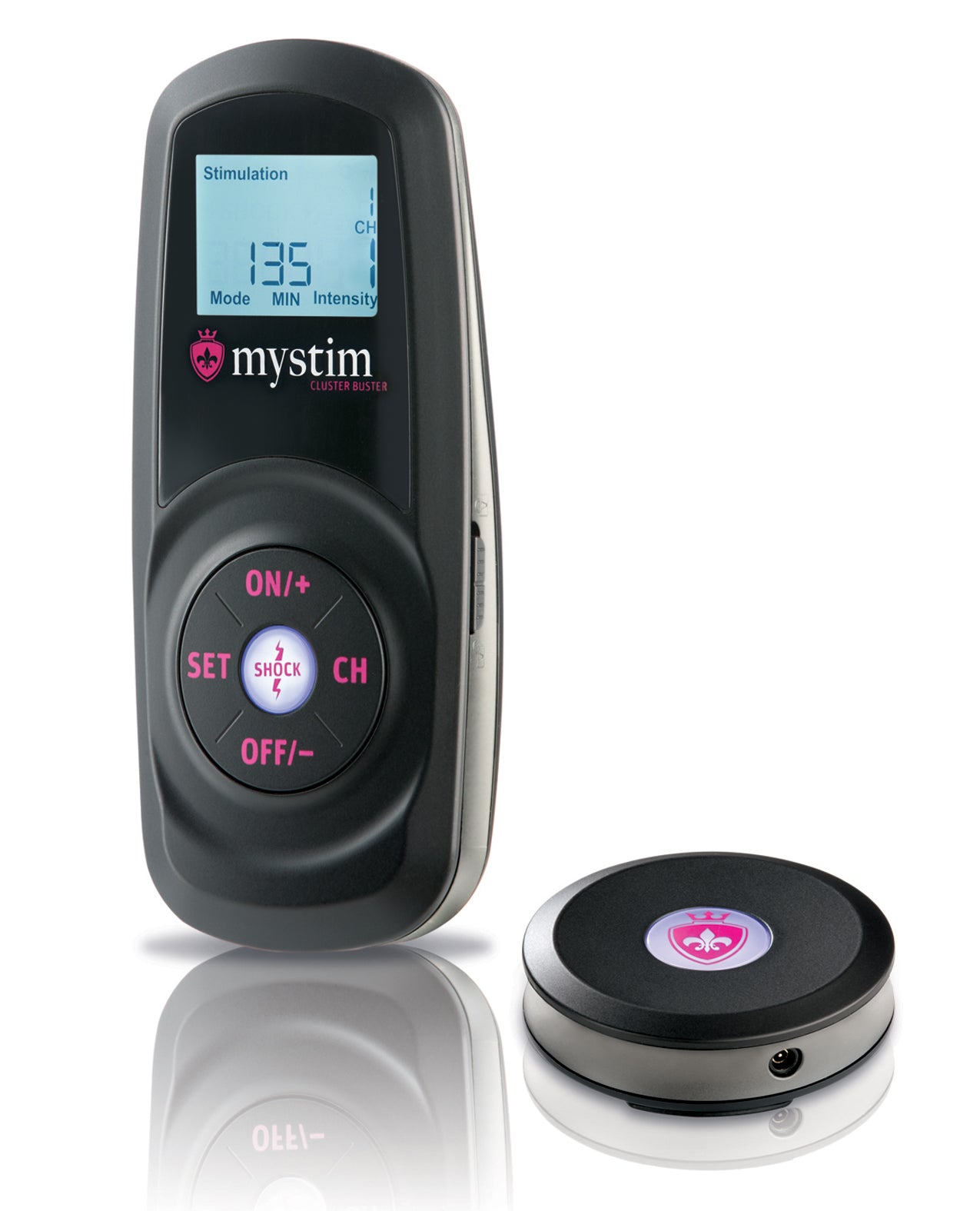 Mystim Mystim Cluster Buster Wireless E-Stim Remote Control Kit - Black