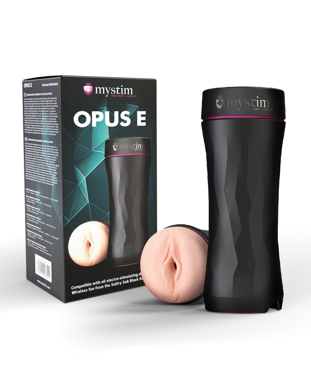 Mystim Mystim Opus E E-Stim Masturbator Sleeve - Vagina - Champagne Pink Nude - Image 4