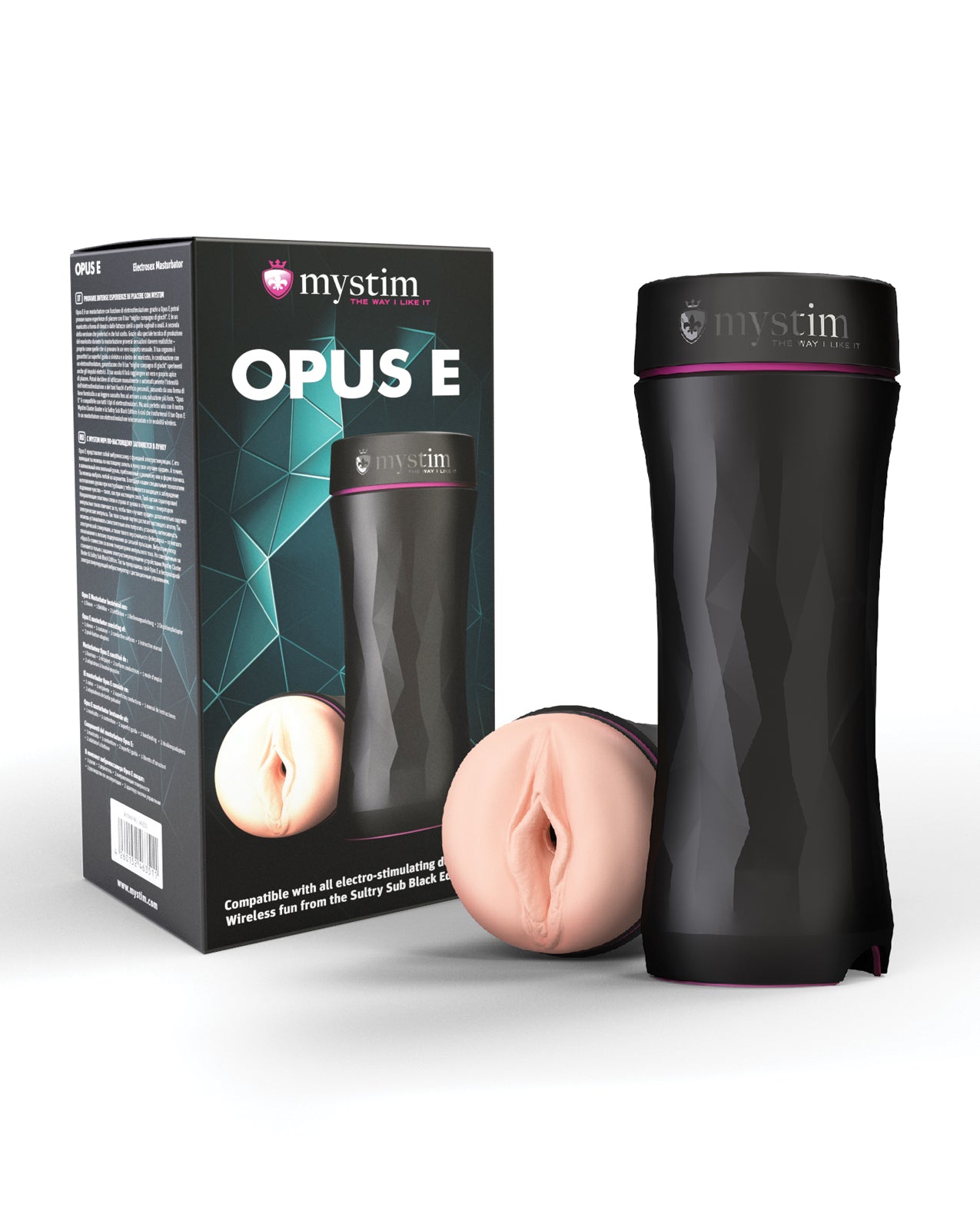 Mystim Mystim Opus E E-Stim Masturbator Sleeve - Vagina - Champagne Pink Nude - Image 4
