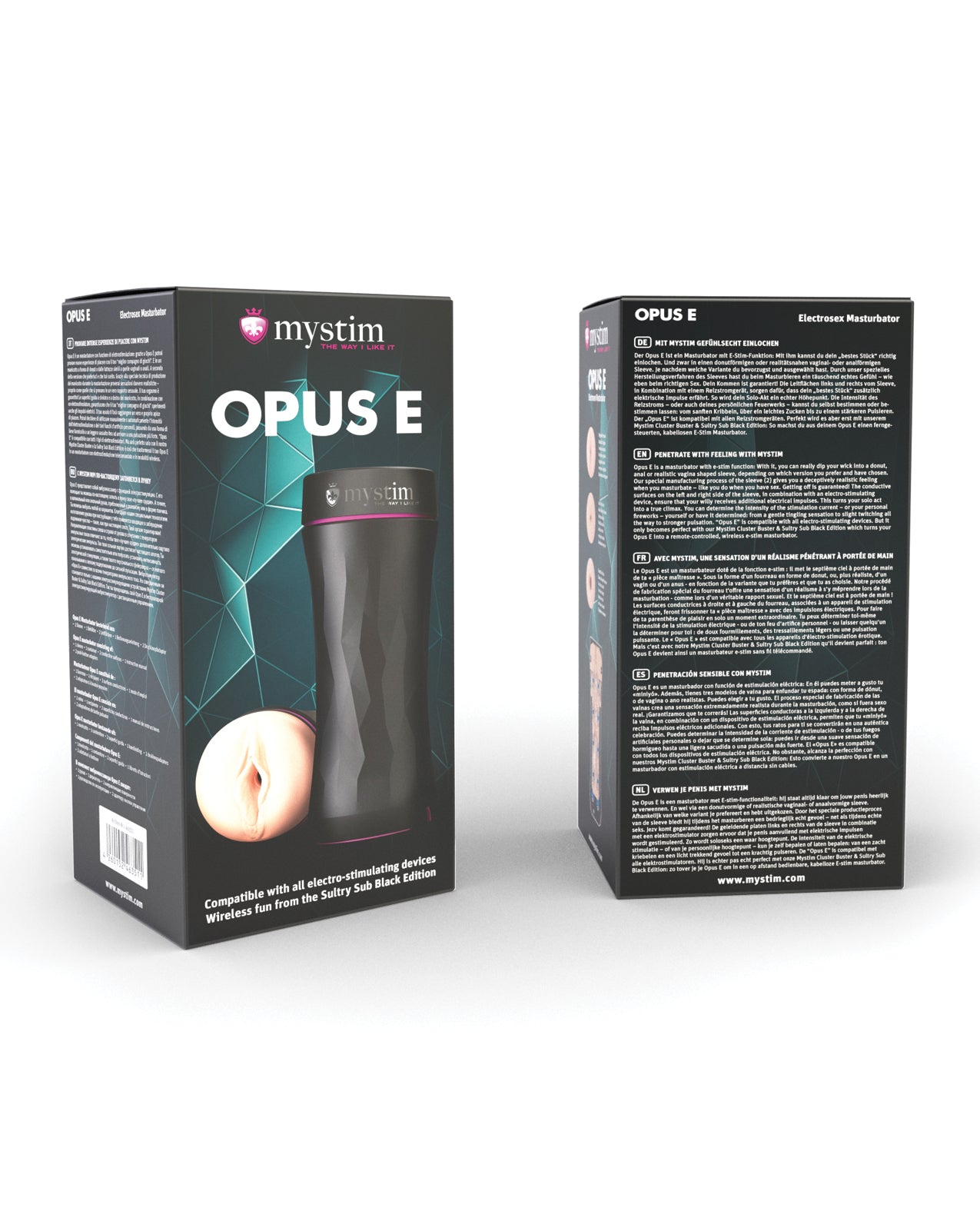 Mystim Mystim Opus E E-Stim Masturbator Sleeve - Vagina - Champagne Pink Nude - Image 5