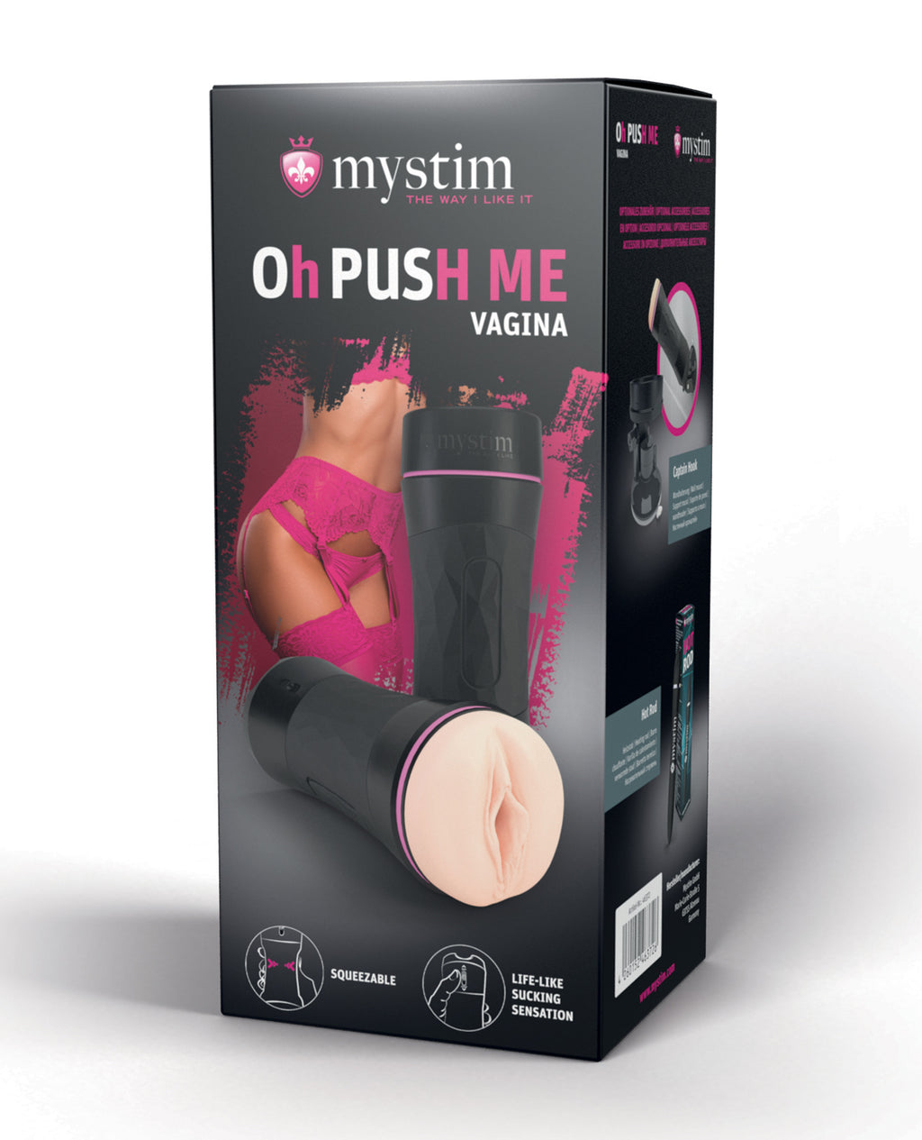 Mystim Mystim Oh PUSH ME Masturbator - Vagina - Black - Image 5