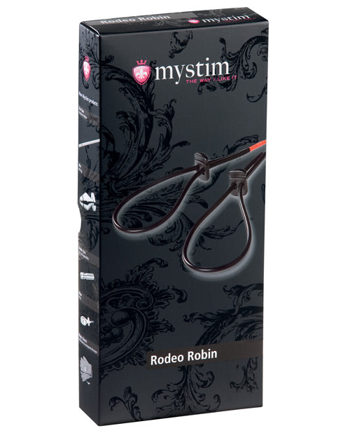 Mystim Mystim Rodeo Robin E-Stim Penis & Testicle Loop Set - Black - Image 2