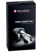 Mystim Mystim Pubic Enemy No.1 E-Stim Chastity Cage - Clear - Image 5