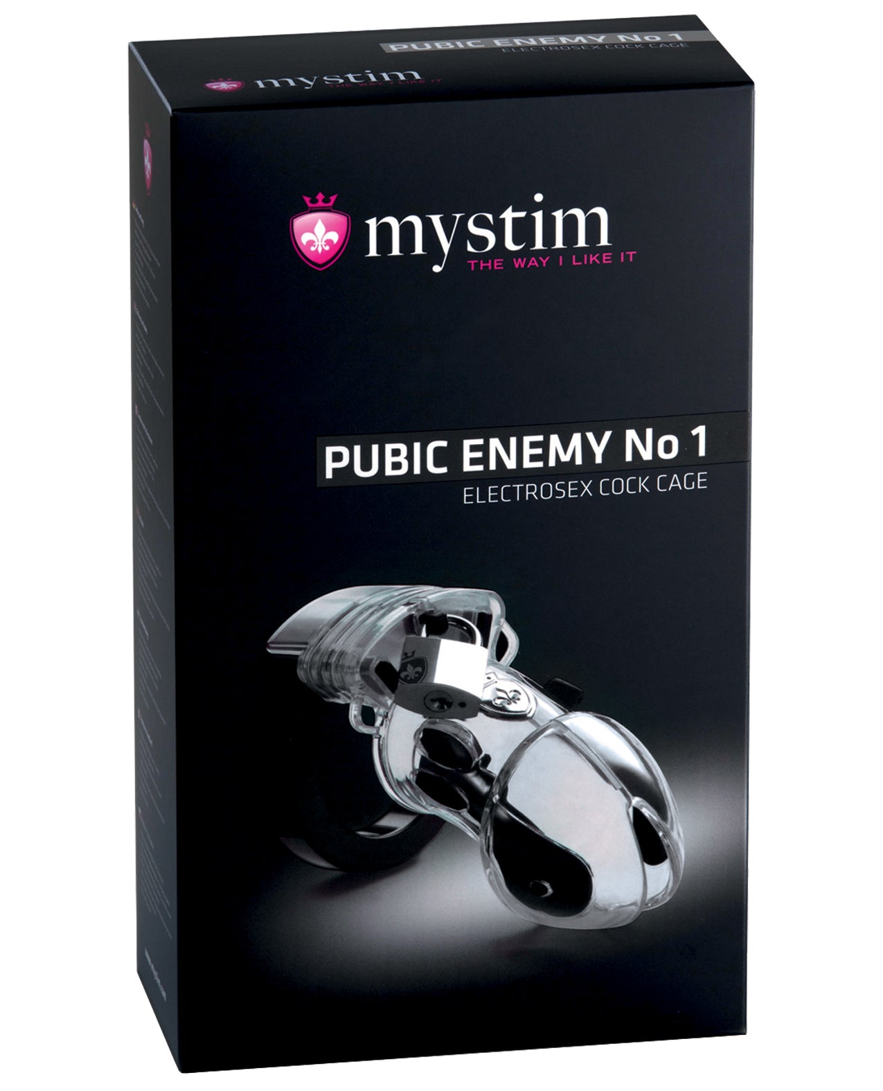 Mystim Mystim Pubic Enemy No.1 E-Stim Chastity Cage - Clear - Image 5