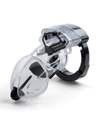 Mystim Mystim Pubic Enemy No.2 E-Stim Chastity Cage with Dilator - Clear