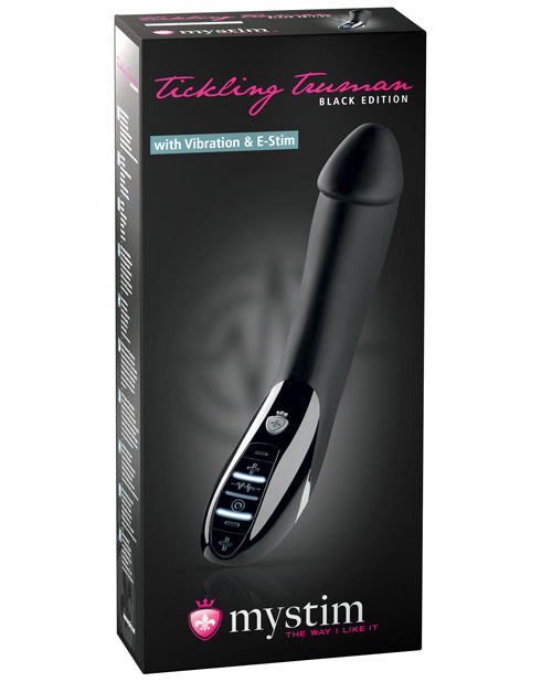 Mystim Mystim Tickling Truman Realistic E-Stim Vibrator - Black Edition - Image 2
