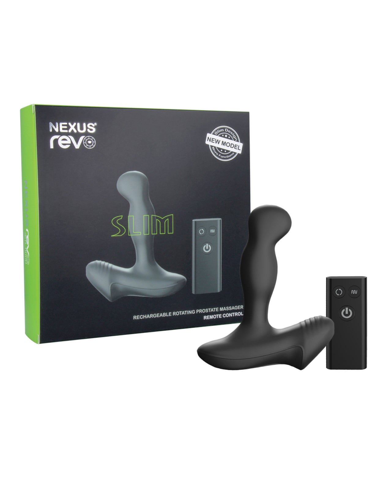 Nexus Nexus Revo Slim Rotating Prostate Massager - Black - Image 2