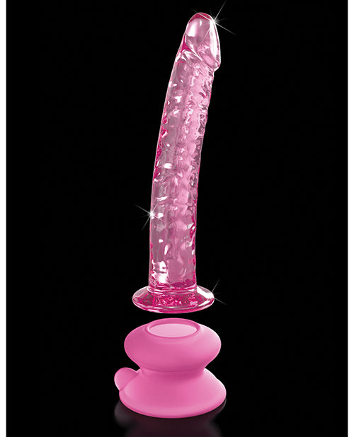 Icicles Icicles No. 86 Hand Blown Glass Massager w/Suction Cup - Pink - Image 4