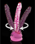 Icicles Icicles No. 86 Hand Blown Glass Massager w/Suction Cup - Pink - Image 5