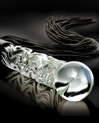 Icicles Icicles No. 38 Hand Blown Glass Handled Whip - Clear - Image 2