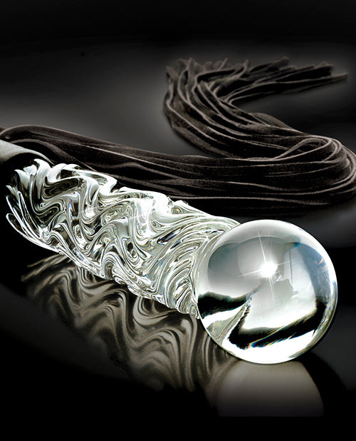 Icicles Icicles No. 38 Hand Blown Glass Handled Whip - Clear - Image 2