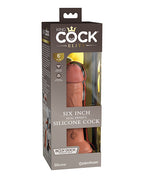 King Cock Elite King Cock Elite 6" Dual Density Silicone Cock - Tan/Dusty Rose Nude - Image 2