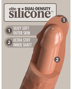 King Cock Elite King Cock Elite 6" Dual Density Silicone Cock - Tan/Dusty Rose Nude - Image 5