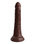 King Cock Elite King Cock Elite 7" Dual Density Silicone Cock - Brown/Espresso Nude