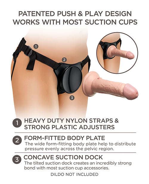 King Cock Elite King Cock Elite Beginner's Body Dock Strap On Harness - Black - Image 4