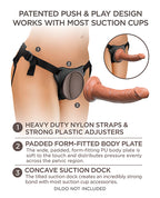 King Cock Elite King Cock Elite Comfy Body Dock Strap On Harness - Black - Image 4