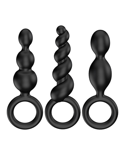Satisfyer Satisfyer Booty Call Plugs - Set of 3 Black - Image 2