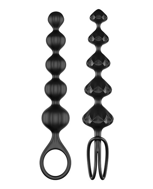 Satisfyer Satisfyer Love Beads Soft Silicone Beads - Set of 2 Black - Image 2