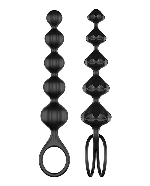Satisfyer Satisfyer Love Beads Soft Silicone Beads - Set of 2 Black - Image 4