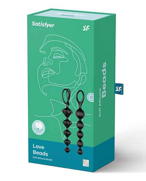Satisfyer Satisfyer Love Beads Soft Silicone Beads - Set of 2 Black - Image 5