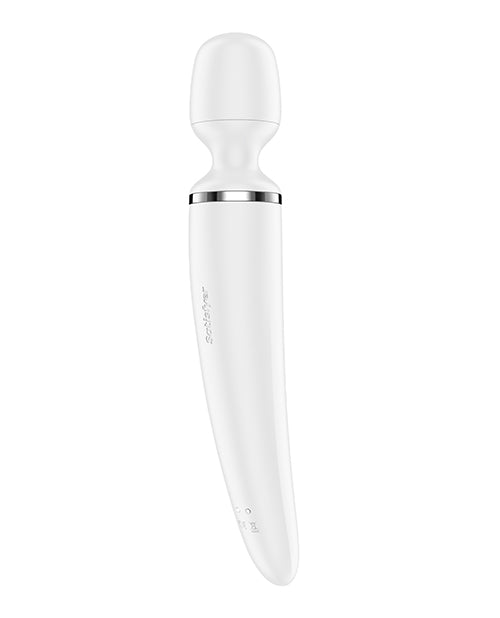 Satisfyer Satisfyer Wand-er Woman - White/Chrome - Image 5