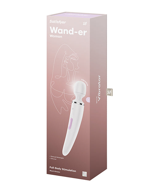 Satisfyer Satisfyer Wand-er Woman - White/Chrome - Image 6