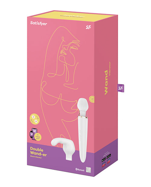 Satisfyer Satisfyer Double Wand-er - White - Image 4