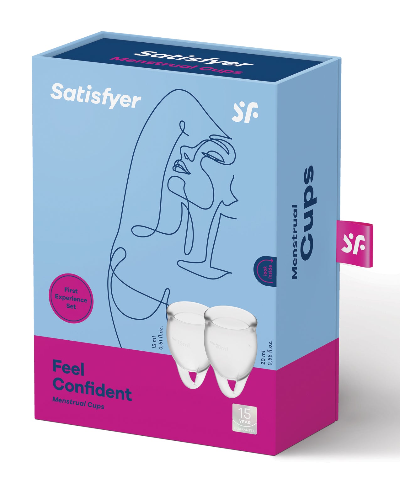Satisfyer Satisfyer Feel Confident Menstrual Cup - Transparent - Image 2