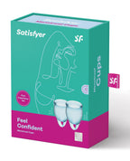 Satisfyer Satisfyer Feel Confident Menstrual Cup - Light Blue - Image 2