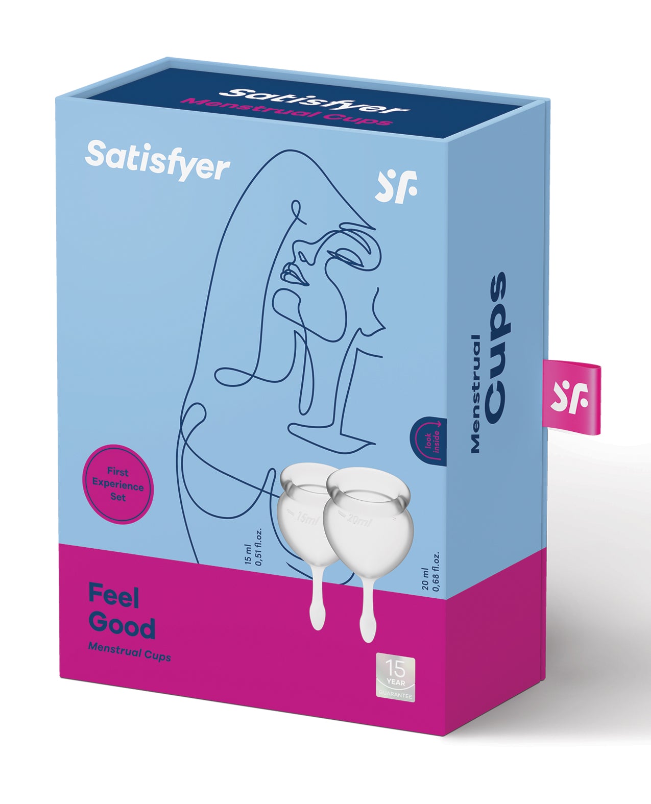 Satisfyer Satisfyer Feel Good Menstrual Cup - Transparent - Image 2