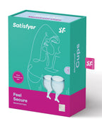 Satisfyer Satisfyer Feel Secure Menstrual Cup - Light Blue - Image 2