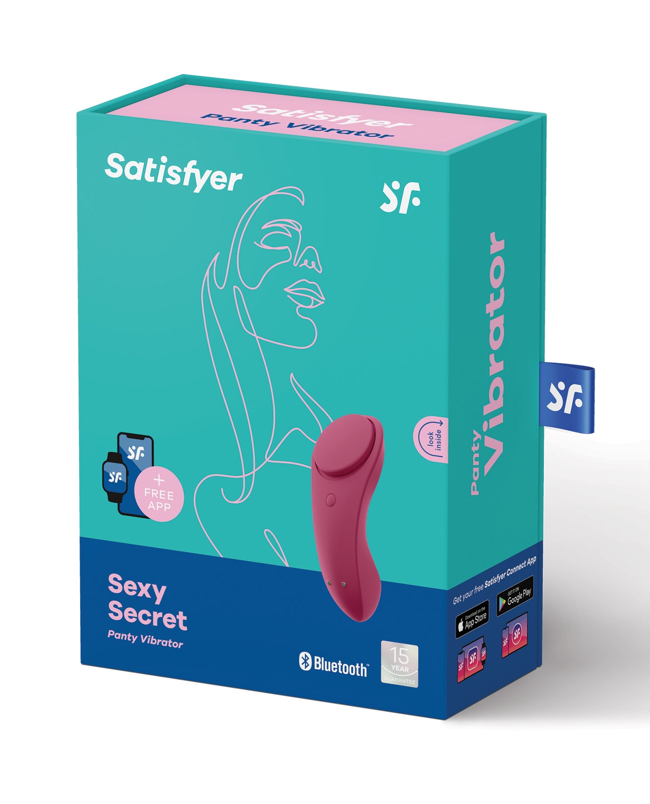 Satisfyer Satisfyer Sexy Secret Panty Vibrator - Red Wine - Image 5