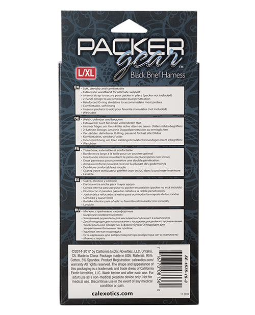 CalExotics CalExotics Packer Gear Brief Harness - L/XL - Black - Image 2