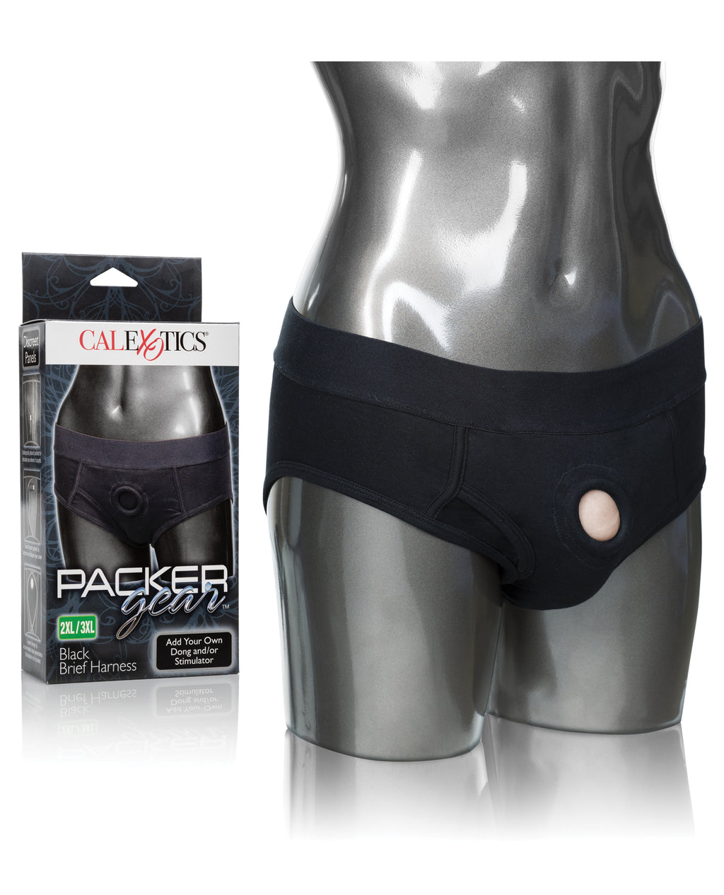 CalExotics CalExotics Packer Gear Brief Harness - 2XL/3XL - Black