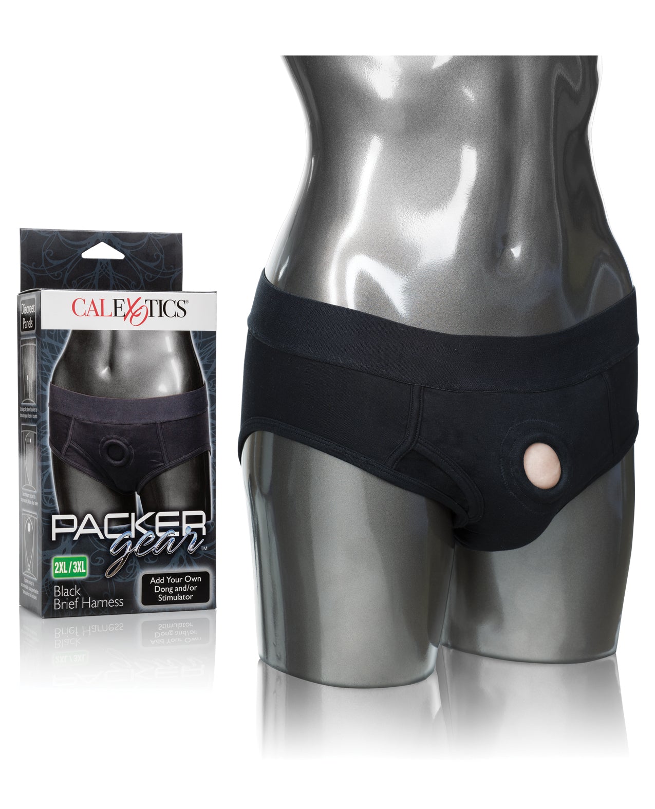 CalExotics CalExotics Packer Gear Brief Harness - 2XL/3XL - Black