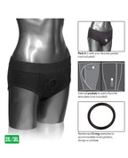 CalExotics CalExotics Packer Gear Brief Harness - 2XL/3XL - Black - Image 5