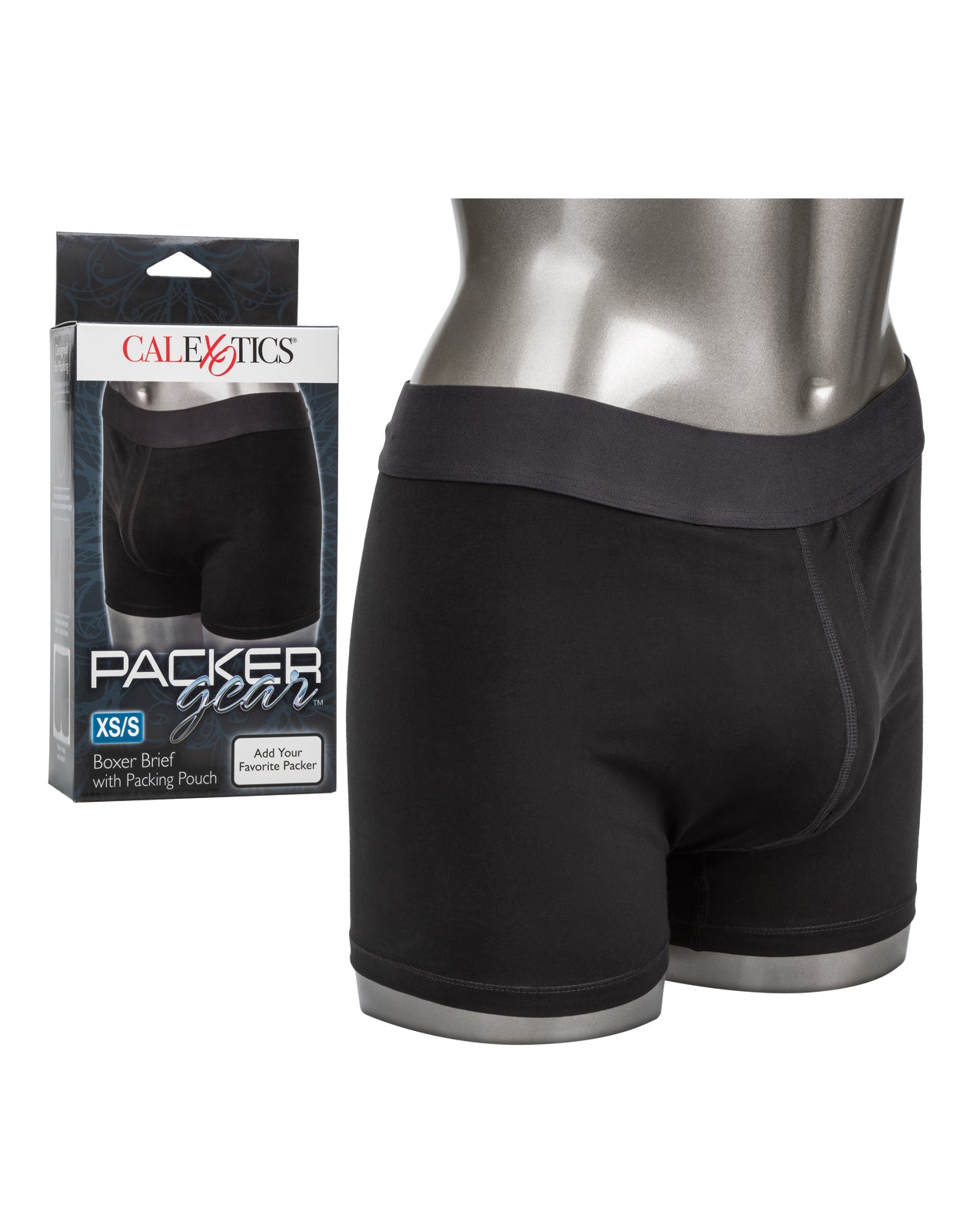 CalExotics CalExotics Packer Gear Boxer Brief with Packing Pouch - XS/S - Black
