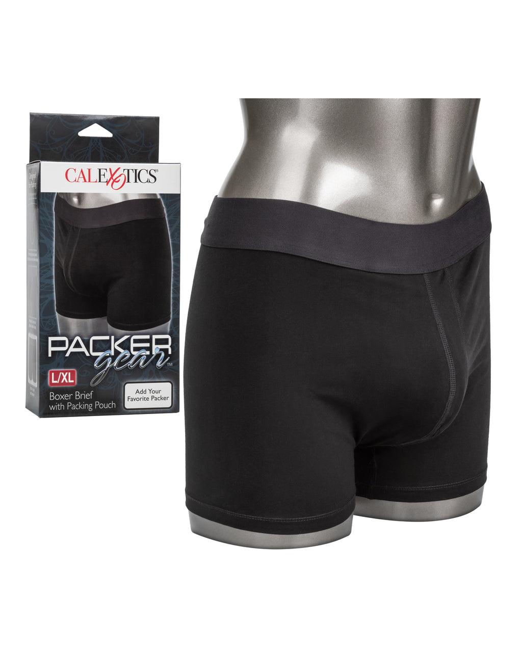 CalExotics CalExotics Packer Gear Boxer Brief with Packing Pouch - L/XL - Black