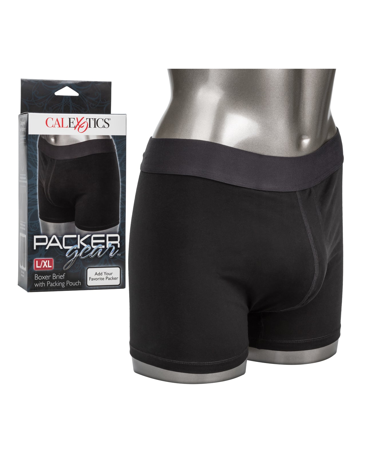 CalExotics CalExotics Packer Gear Boxer Brief with Packing Pouch - L/XL - Black