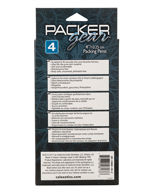CalExotics CalExotics Packer Gear 4" Packing Penis - Burnt Caramel Nude - Image 2