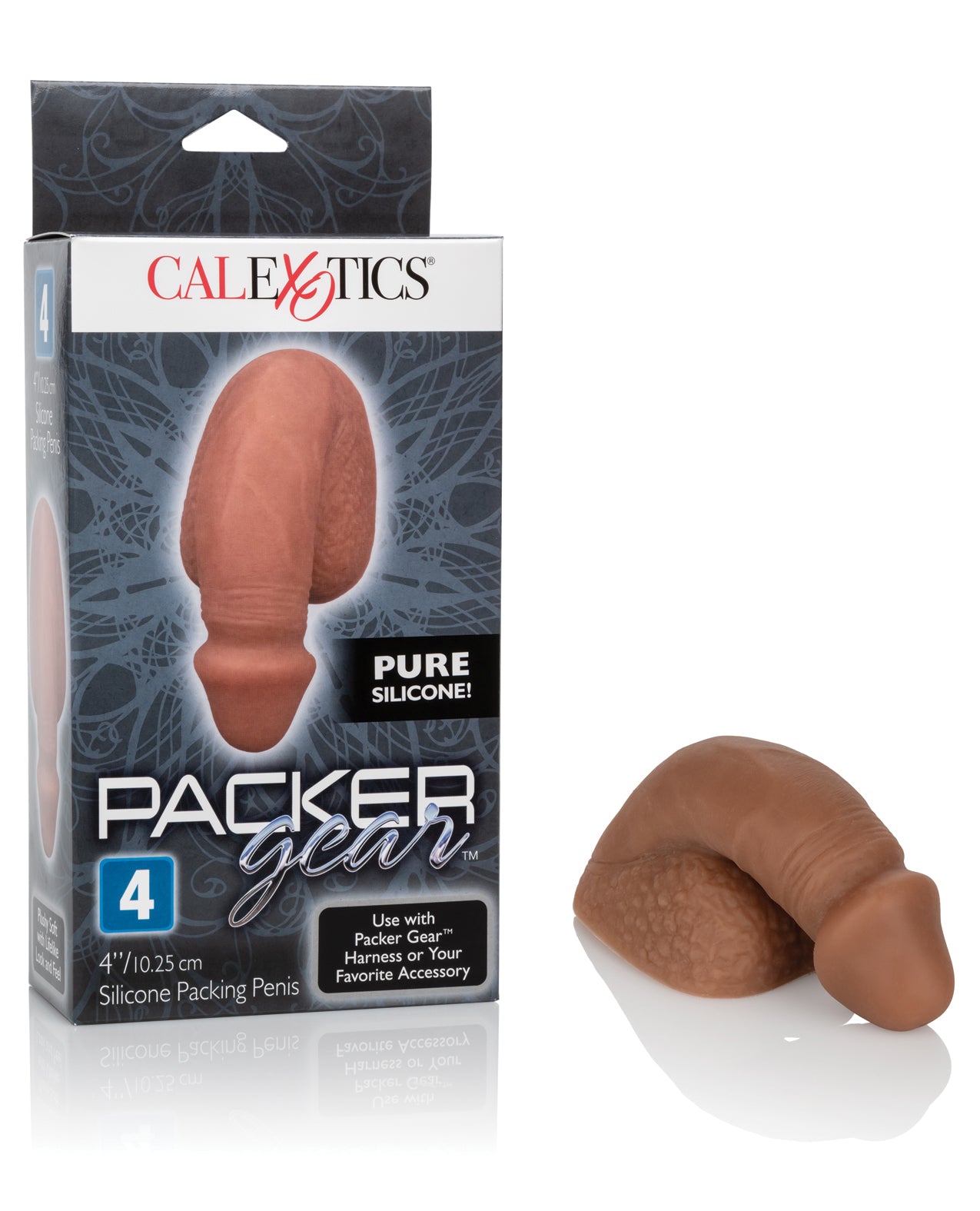 CalExotics CalExotics Packer Gear 4" Silicone Packing Penis - Burnt Caramel Nude