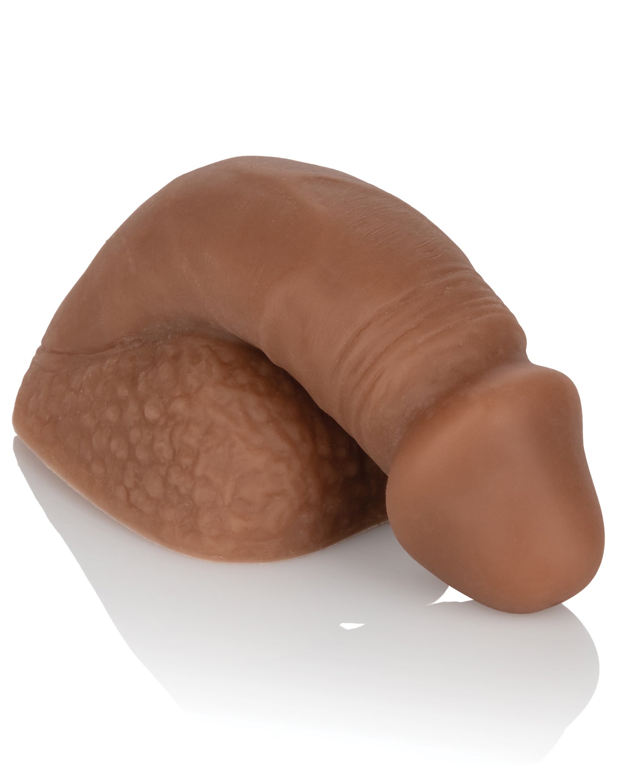 CalExotics CalExotics Packer Gear 4" Silicone Packing Penis - Burnt Caramel Nude - Image 3