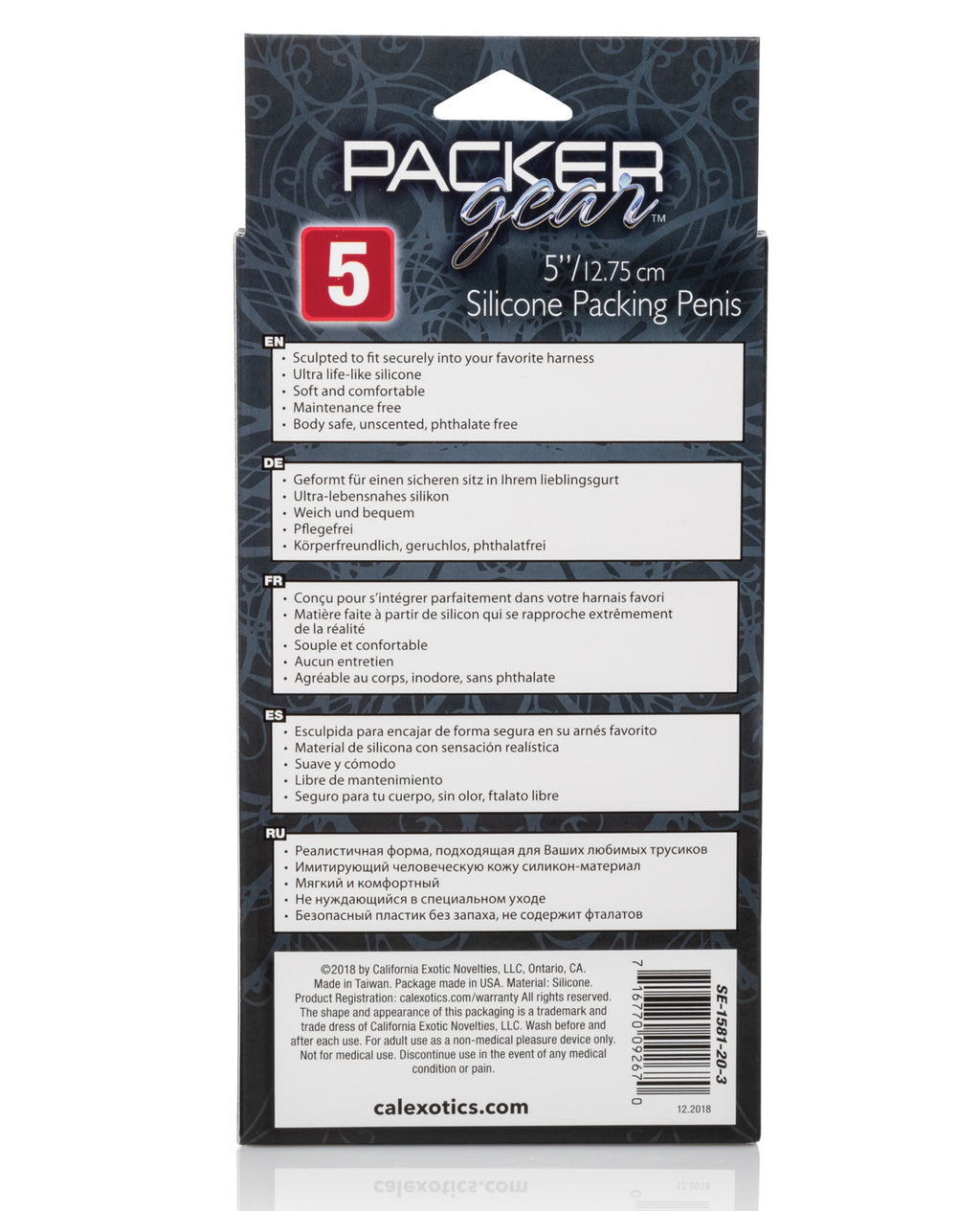 CalExotics CalExotics Packer Gear 5" Silicone Packing Penis - Champagne Pink Nude - Image 2
