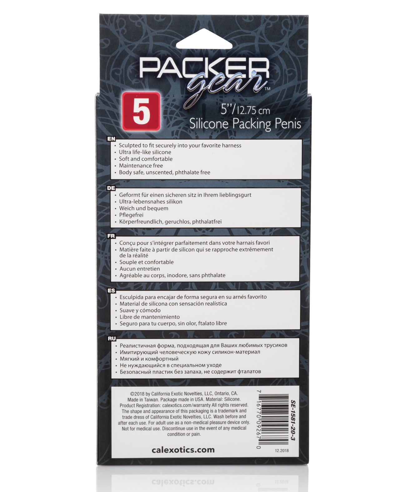 CalExotics CalExotics Packer Gear 5" Silicone Packing Penis - Champagne Pink Nude - Image 2