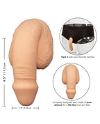 CalExotics CalExotics Packer Gear 5" Silicone Packing Penis - Champagne Pink Nude - Image 5