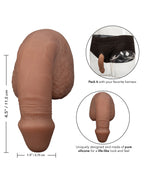 CalExotics CalExotics Packer Gear 5" Silicone Packing Penis - Burnt Caramel Nude - Image 5