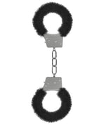 Ouch Shots Ouch Beginner's Furry Handcuffs - Black - Image 2