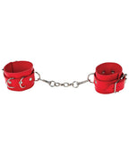 Ouch Shots Ouch Leather Cuffs - Red - Image 2