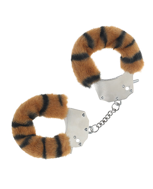 Ouch Shots Ouch! Heavy-Duty Fluffy Handcuffs - Tiger